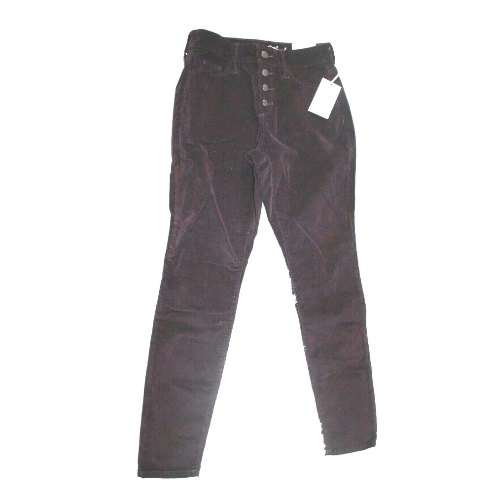 Universal Thread Burgundy Corduroy high rise skinny Pants Womens size 00